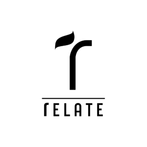 a minimalistic logo which is the common r and a leave to the top right of the r